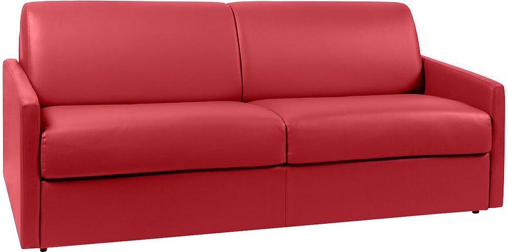 CALIFE 4-Sitzer Schlafsofa - Rot - Liegefläche 160 cm - Matratze 14 cm