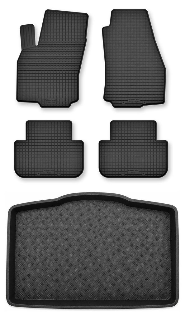 Rubberen automatten + kofferbakmat voor Fiat 500L vanaf Productafbeelding 