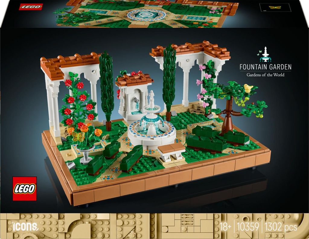 LEGO Icons 10359 Jardin de la Fontaine Kit de Construction Image du produit 