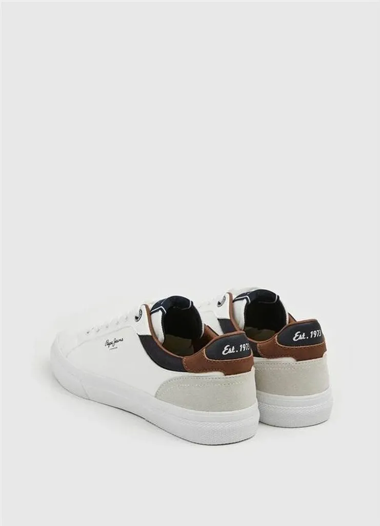 Baskets Blanches Résistantes Pepe Jeans Kenton Court B Taille 37 Gars