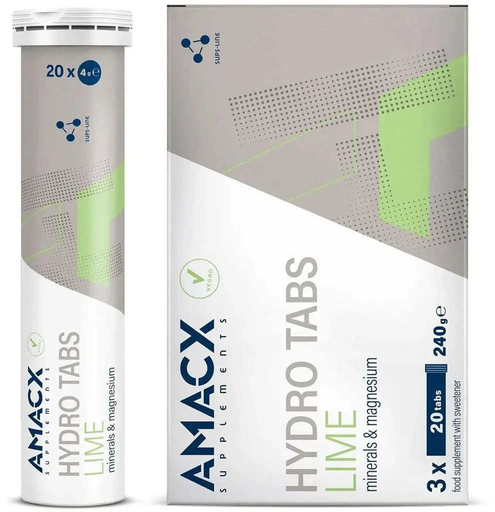 Tablettes Électrolytes Amacx Hydro Tabs lot de 3 pour boisson isotonique