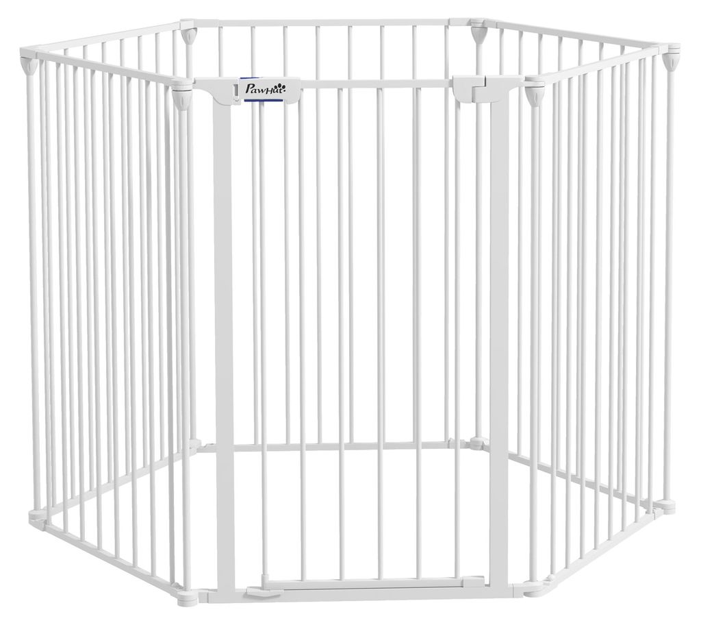 Welpenauslauf. modulares Design. klappbar. Stahlrahmen. fš¹r Innen. wei?. 90 x 123 x 102cm