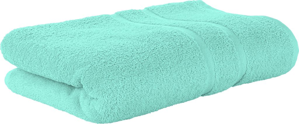 Premium Frottee Badetuch 100x150 cm in mint von StickandShine in 500g/m² aus 100% Baumwolle