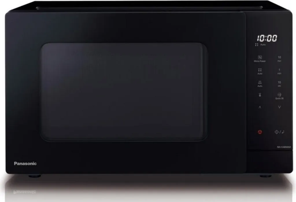 Micro-ondes 900W Panasonic Noir avec Décongélation Auto et Grand Plateau