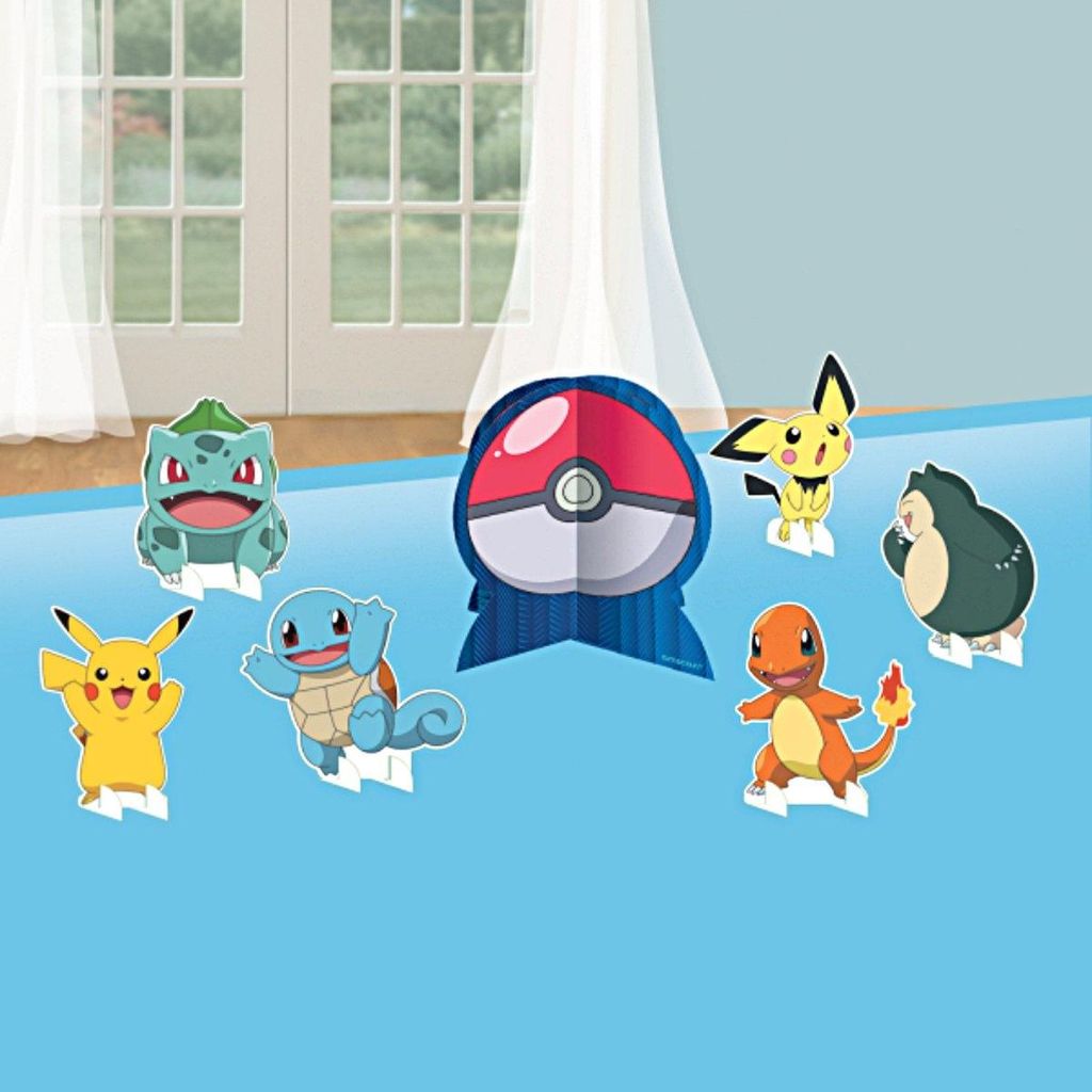Amscan - 7 Pokémon tafeldecoraties Productafbeelding 