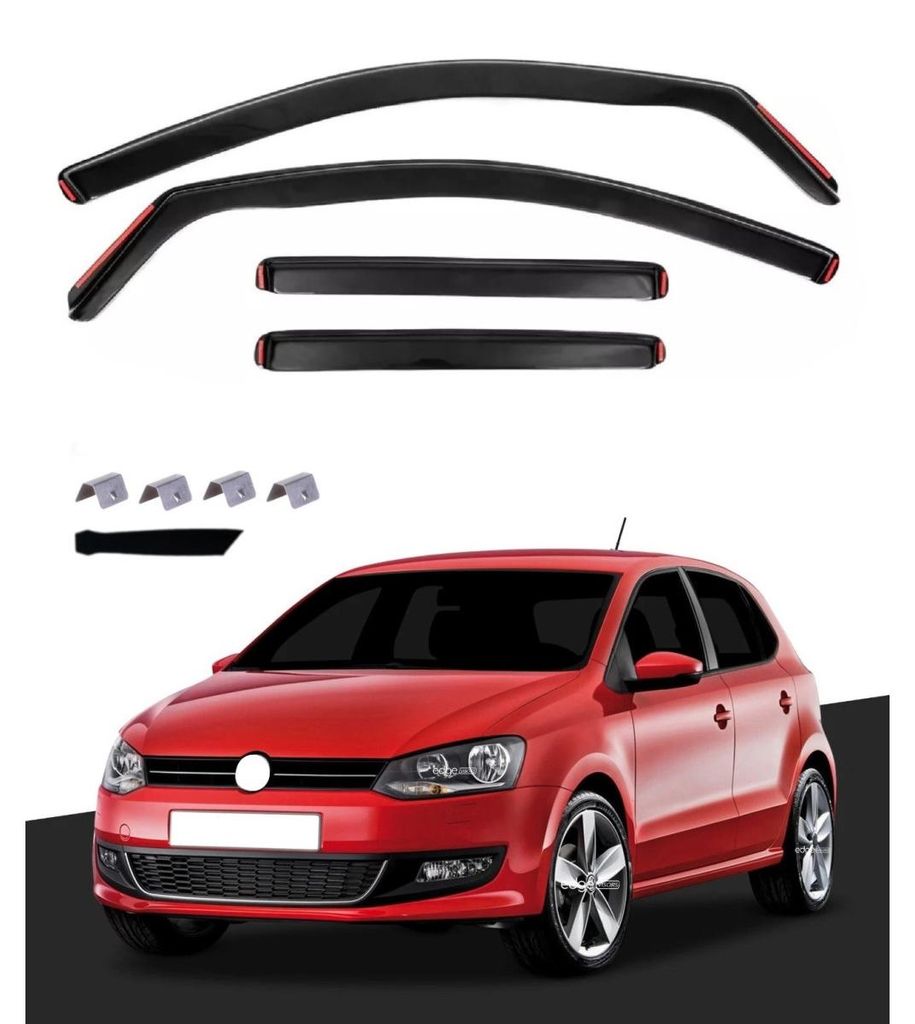 Set completo di 4 deflettori per VW Polo MK5 – berlina 5 Immagine del prodotto 