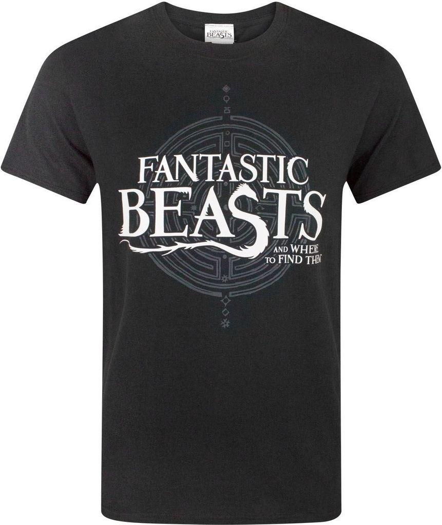 Fantastic Beasts And Where To Find Them Herren Logo T-Shirt NS4354 (L) (Schwarz)
