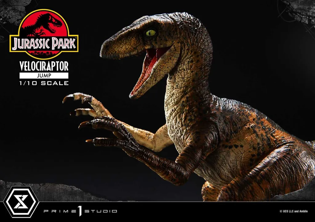 Statue Velociraptor deco geek pour vitrine Jurassic Park 1/10 21cm - 11