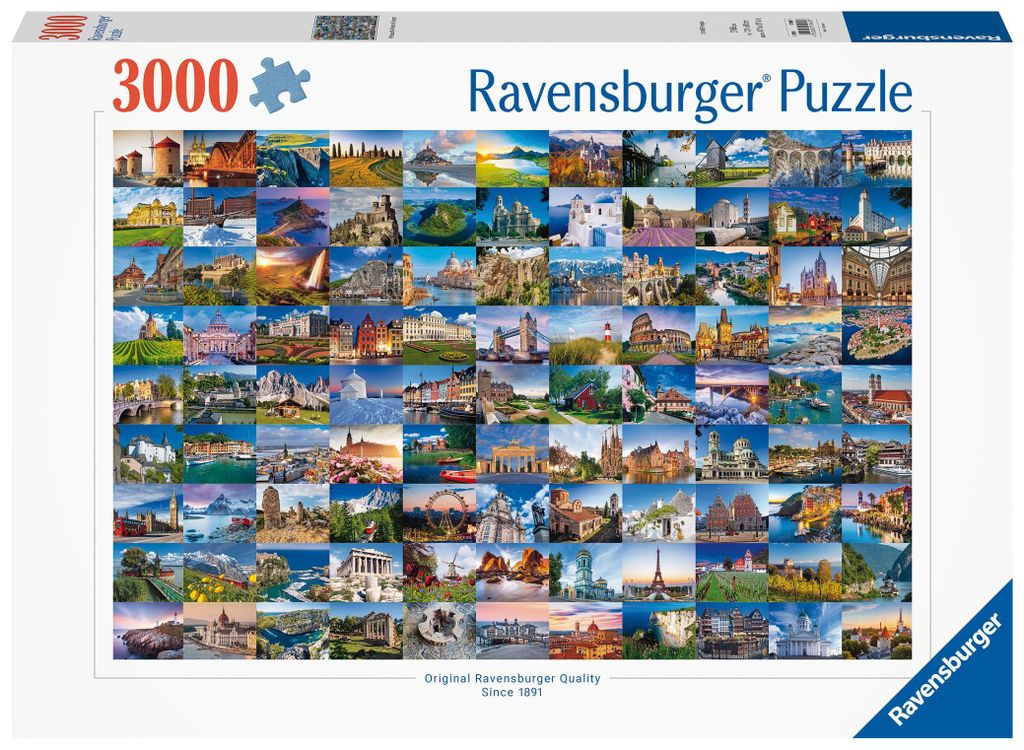 99 Beautiful Places in Europe Ravensburger 17080 Produktbild 