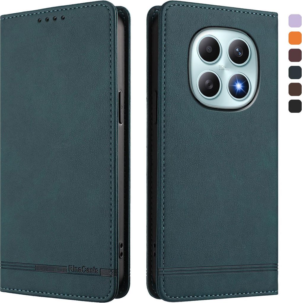 Hülle für Xiaomi Redmi Note 15, Retro Kunstleder Ständer Produktbild 