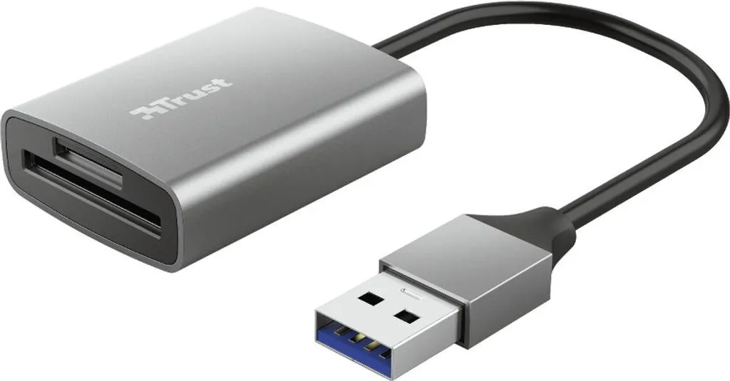 Lecteur Trust 24135 USB avec Fente SD et MicroSD Haute Compatibilité