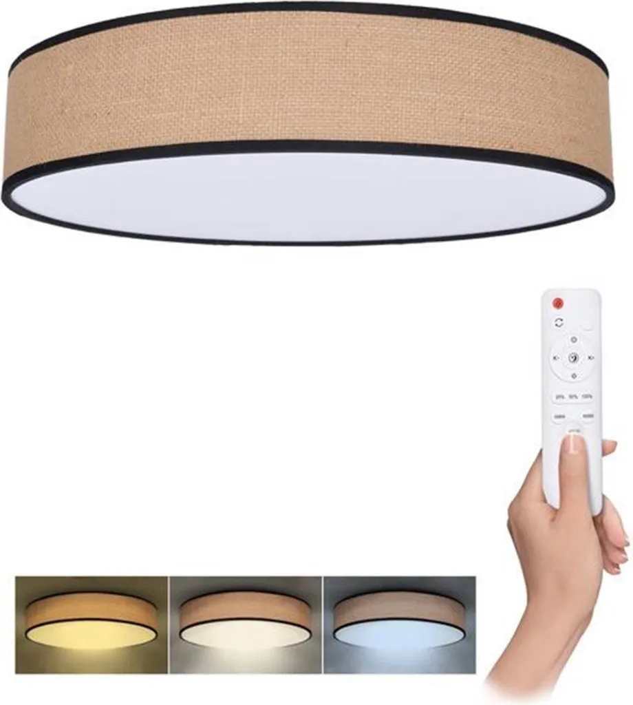 Plafonnier LED WO8003 Solight Brownie 400mm : fini l'éclairage sombre