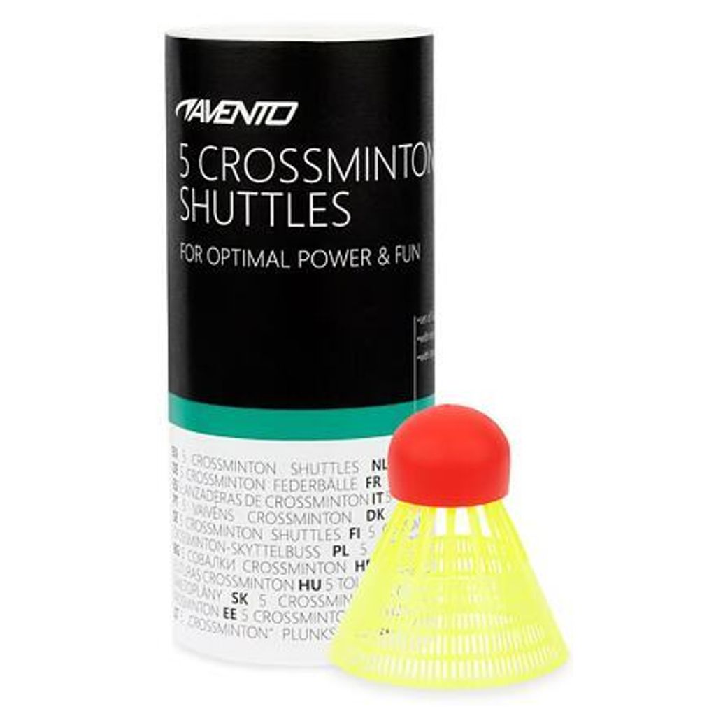 Federbälle Avento Speed-Badmintonbälle 3 Stück Fluorgelb/Rot