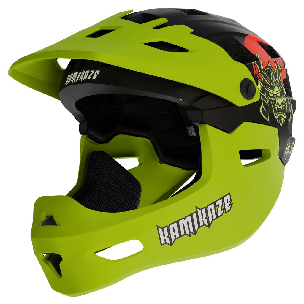 Kinbescherming Ronin Helmet Green M 2-in-1, met afneembare Productafbeelding 