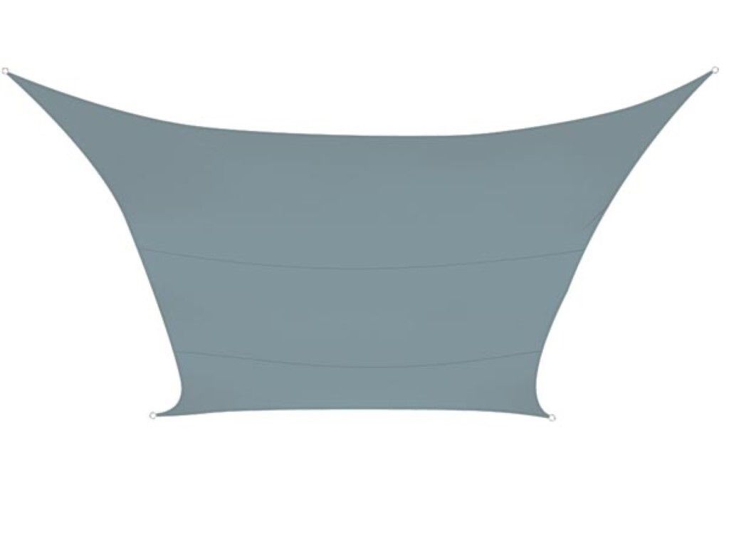 Vela ombreggiante - Rettangolare - 4 X 3 M - Colore: Grigio Immagine del prodotto 