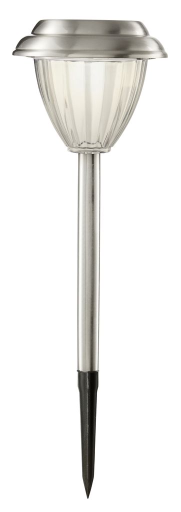 Star Trading 479-05 LED-Solar-Pathlights "Palma", 4er Set Edelstahl, ca. 28x12 cm, je 1 warmwhite LED, mit Solarpanel, incl. Akku, outdoor, Vierfar...