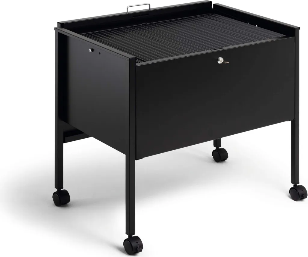 Chariot dossiers suspendus A4 robuste en acier 80 dossiers Noir