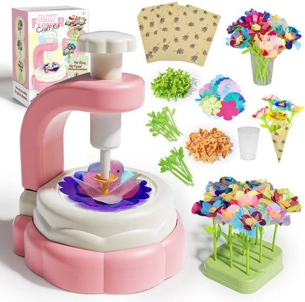 Activité manuelle fleur de jardin DIY pour occuper les filles le mercredi
