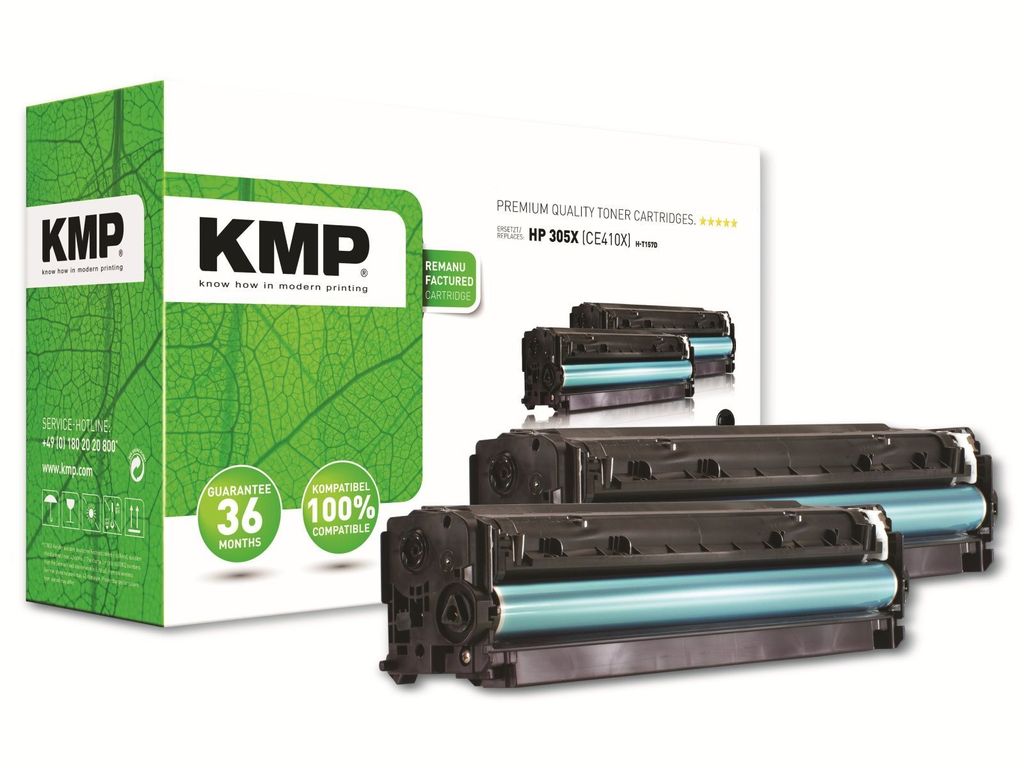 KMP Toner HP CE410X black Doppelp. 4900 S. H-T157D remanufactured