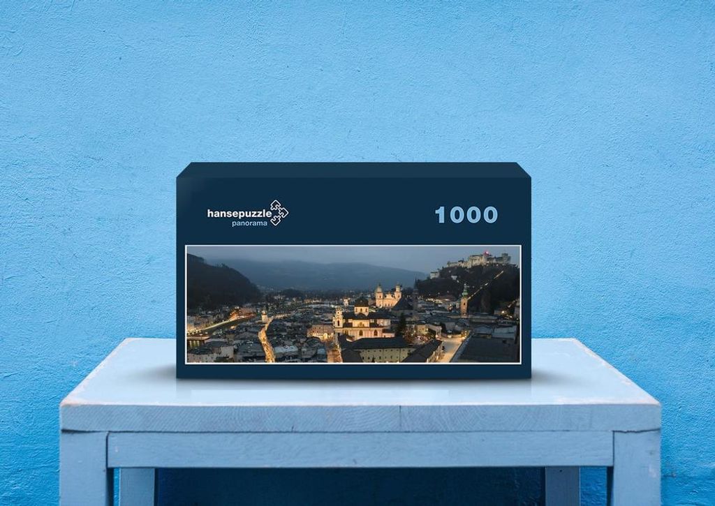 hansepuzzle 68918 - Bei Nacht Puzzle, 1050 Teile, Orte, 60,0 x 46,0cm mit hochwertiger Aufbewahrung, Kartonbox und wiederverschließbarem Beutel