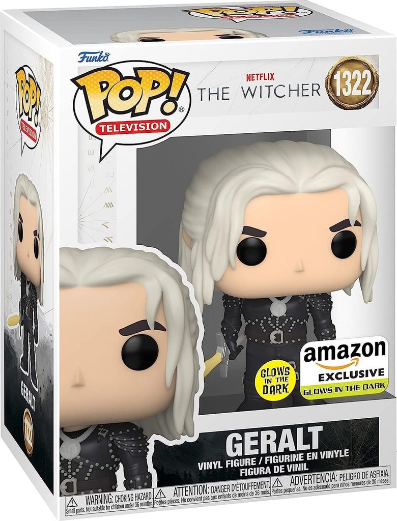 The Witcher - Geralt 1322 Amazon Exclusive Glows - Funko Pop! Vinyl Figur