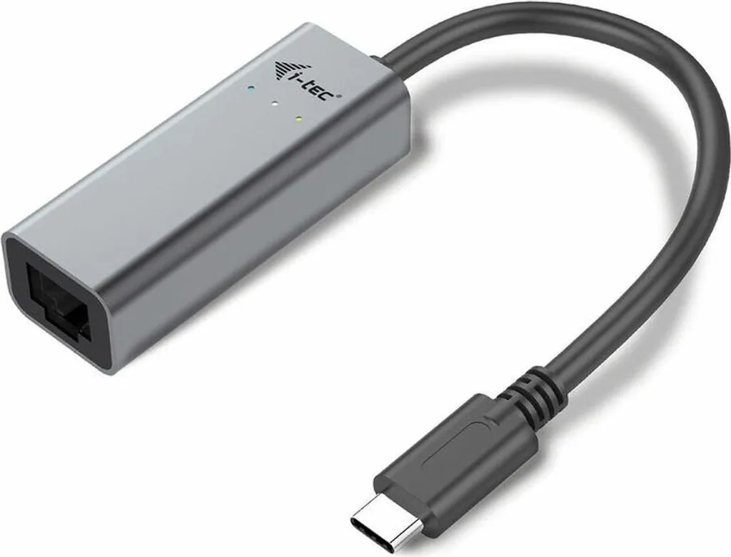 Connexion Internet Stable USB-C Adaptateur Ethernet i-Tec Gris Pro