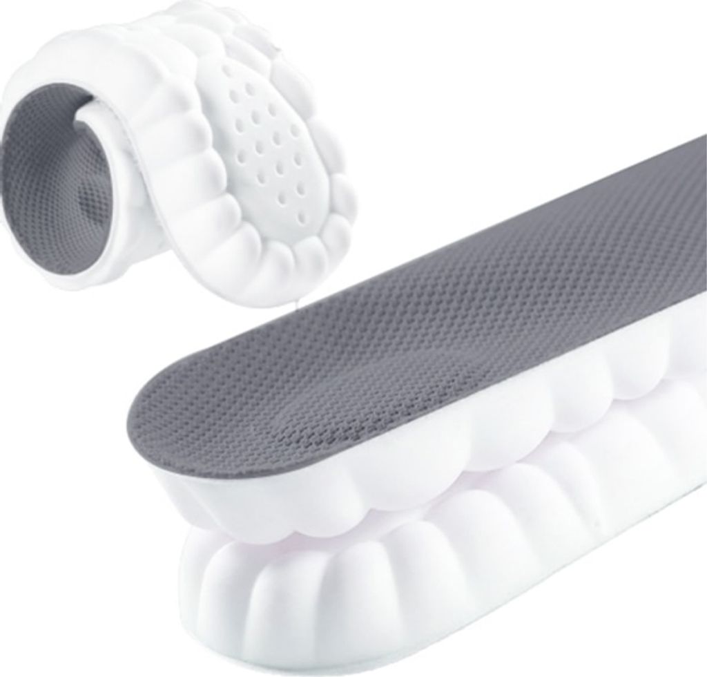INF Atmungsaktive 4D Motion Schuheinlagen Grau 3XL