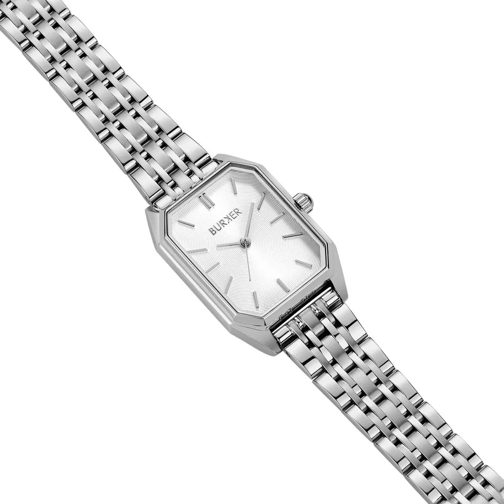 Burker Ruby Jr. Silver - Orologio Professionale Donna 33mm Piatto - 4