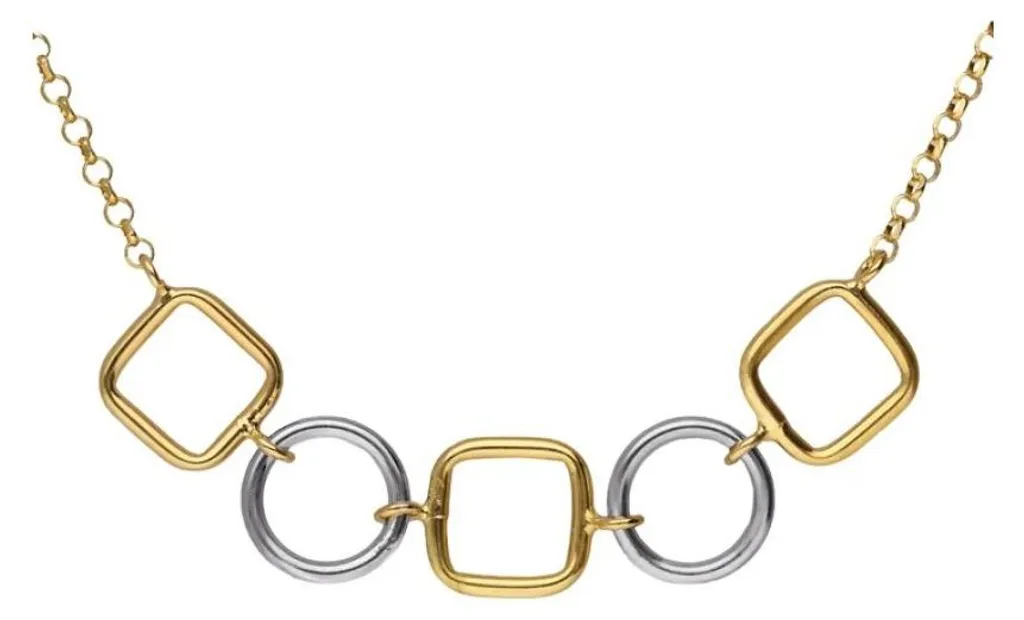Collier bicolore argent Nivola : Le bijou idéal pour soirée et bureau