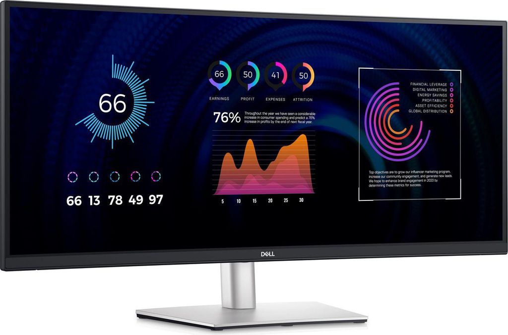 DELL P3424We 34,1 Zoll 3440 x 1440 Pixel 4K Ultra HD Produktbild 