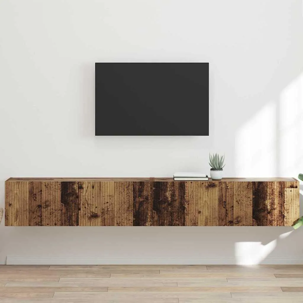 vidaXL Mobile TV Sospeso in Legno di Recupero | Stile Eco-Vintage