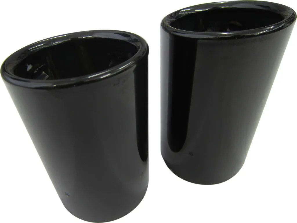Double Sortie d'Échappement Noire Universelle 66mm à 72mm pour Auto