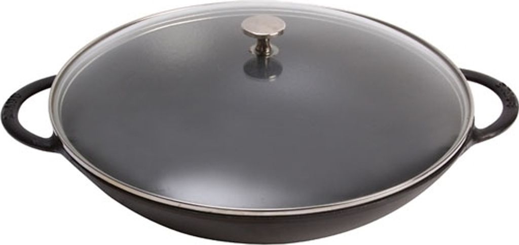 Staub Wok, Kulatý, Wok / Stir-fry pánev, Černá, 5,7 l, 1 Obrázek produktu 