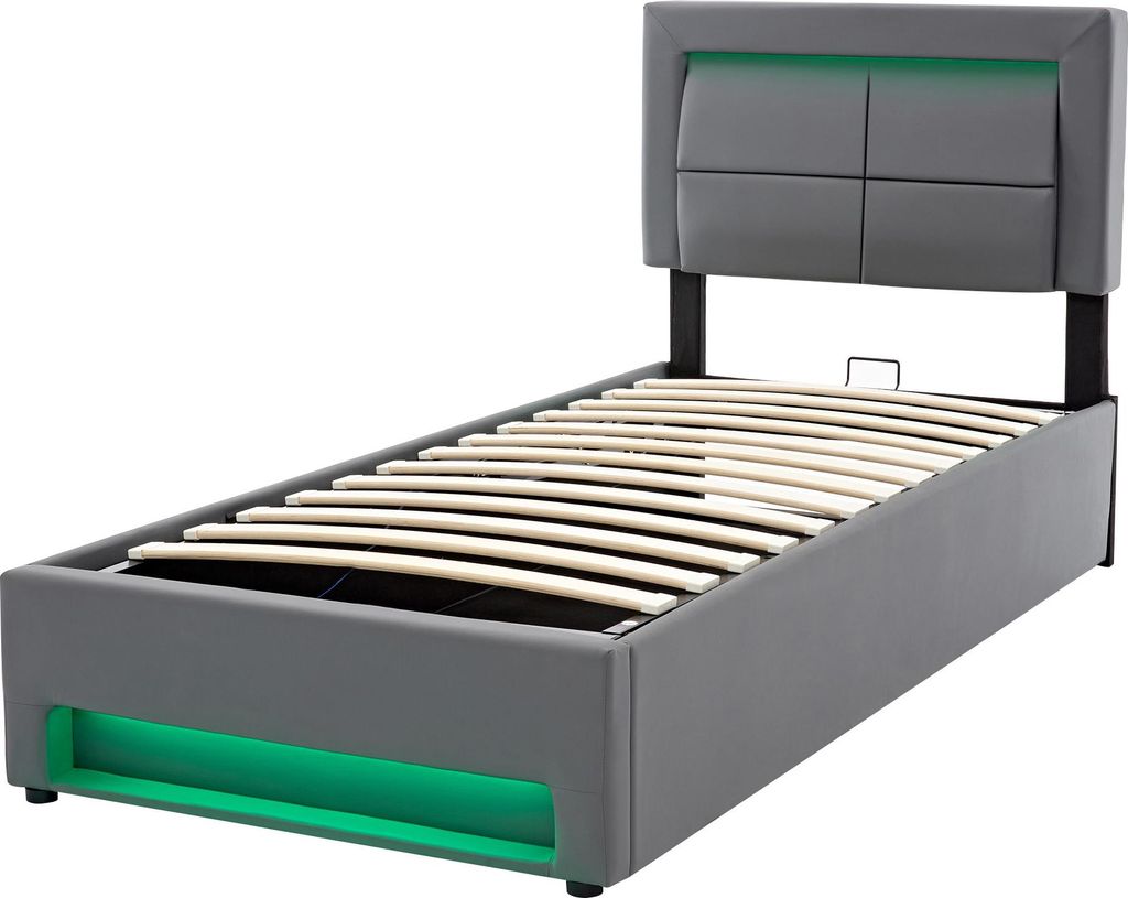 Flieks Polsterbett 90x200cm mit USB, Hydraulisches Produktbild 
