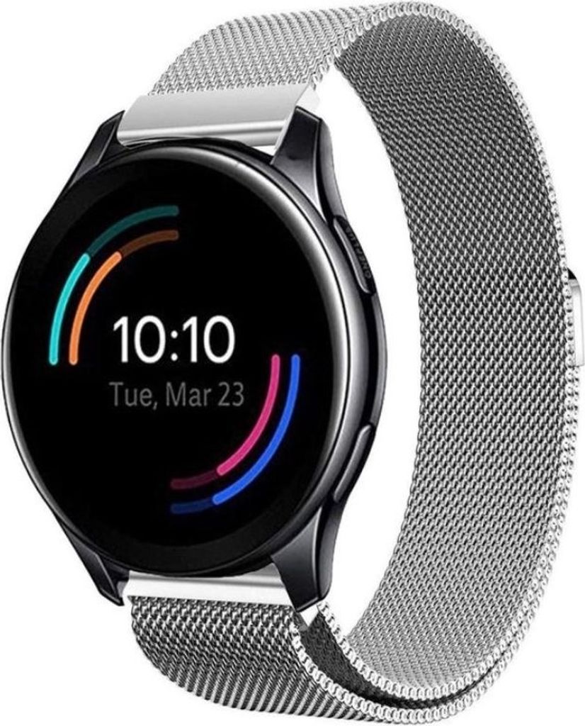 Strap it - Milanese Armband - Kompatibel mit OnePlus Watch Armband - Ersatzarmband Edelstahl - Magnetverschluss - Hochwertiges Material - für Armb...