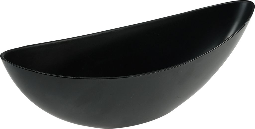Dekoschale Schwarz Pflanzschiffchen Vase Kunststoff Produktbild 