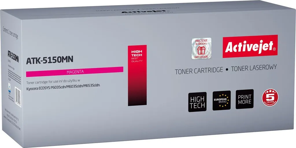 Toner Magenta Anti-Traces Activejet ATK-5150MN compatible Kyocera 10k