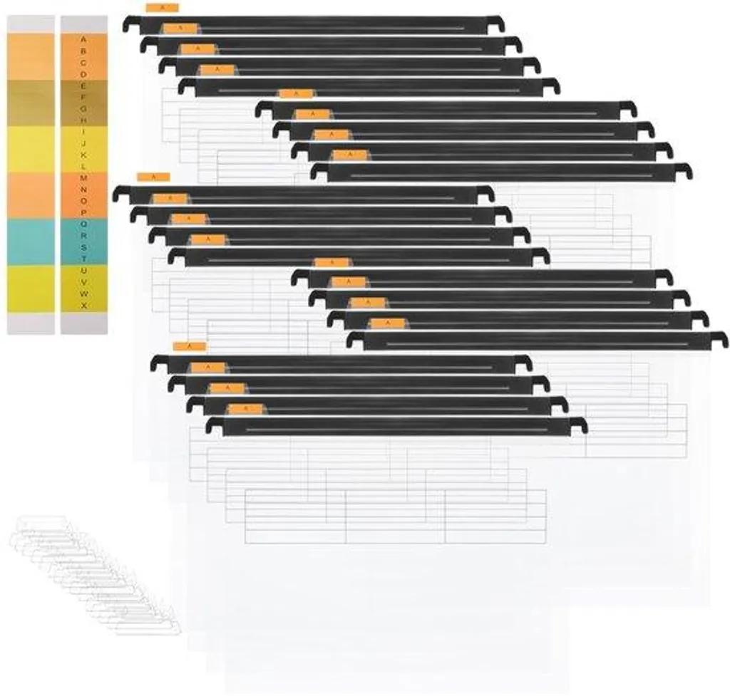 Classeur transparent A4 en PVC durable avec onglets d'indexation pro