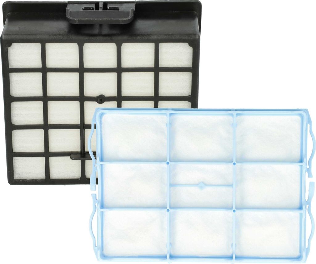 vhbw 1x Motorschutz-Filter, 1x HEPA Abluft-Filter Ersatz für Bosch BSG8180101, VS63A2310 für Staubsauger