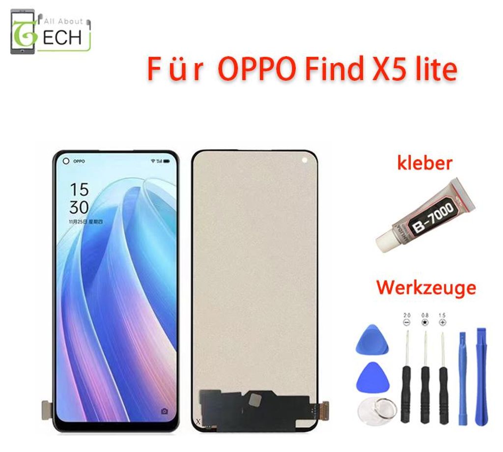 Für Oppo Find X5 Lite CPH2371 6.4 LCD Display Touch Screen Produktbild 