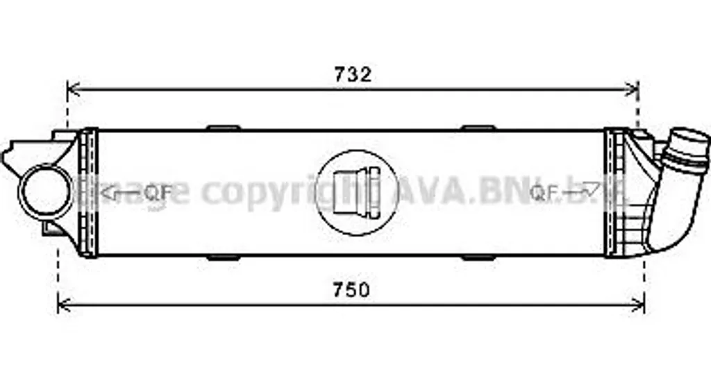 Intercooler AVA RT4622 - Refroidisseur Turbo OE 4422266 pour Trafic
