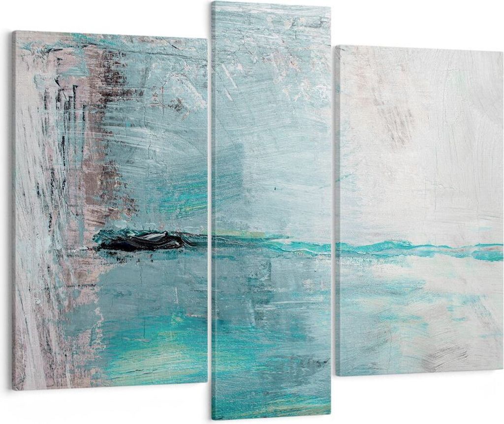 Bild auf Leinwand - Leinwandbild - Abstraktion modern - 95x80cm - Wand Bild - Wanddeko - Wandbilder - Leinwanddruck - Bilder - Kunstdruck - Wanddek...