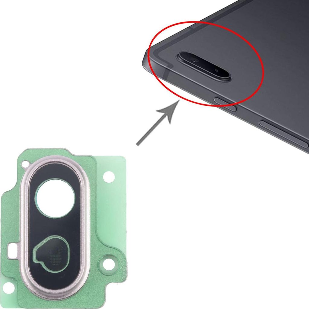 Für Samsung Galaxy Tab S7 FE Kamera Linse Abdeckung Rückseite Ersatzteil Pink