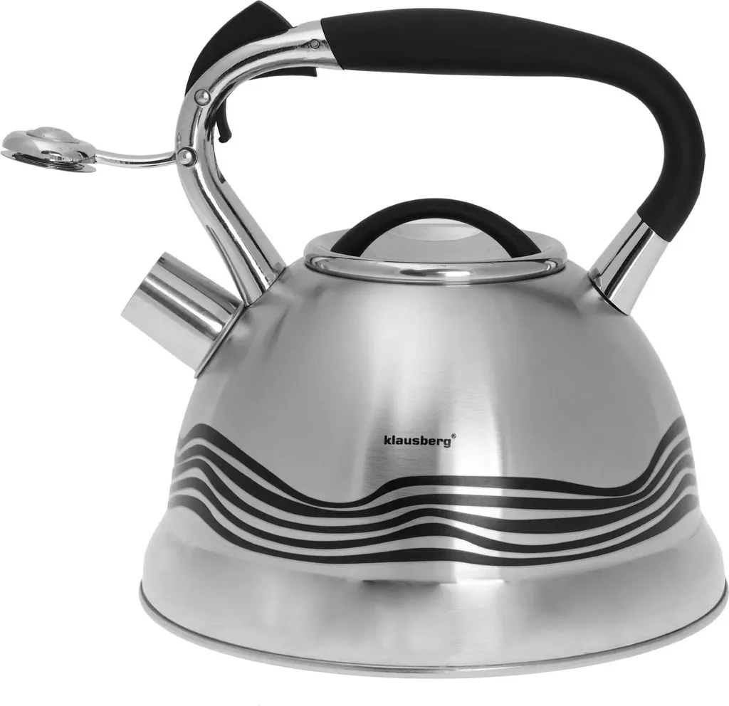 Bouilloire à sifflet 2,7L induction avec indicateur de chaleur