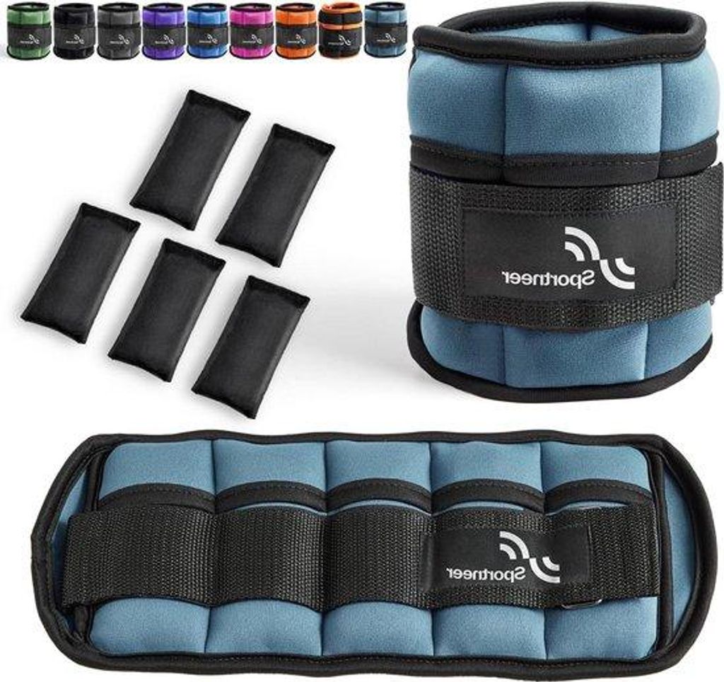 Anpassbare Gewichtssätze für Sporttraining 0,45-23kg blau Stoff