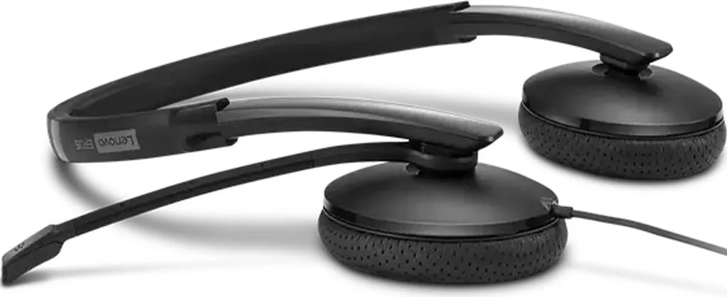 Lenovo Wired VOIP Headset UC Noir avec Commandes de Contrôle Intégrées