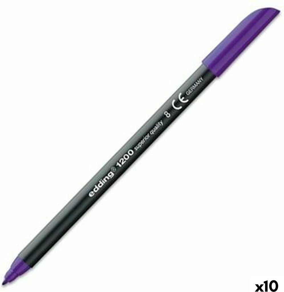 Filzstifte Edding 1200 Violett (10 Stück)