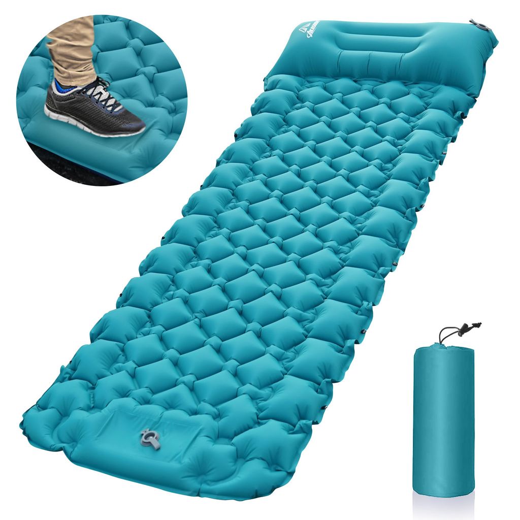 Aufblasbare Luftmatratze Outdoor-Zelt Matte Schlafkissen für Camping Wandern Reisen