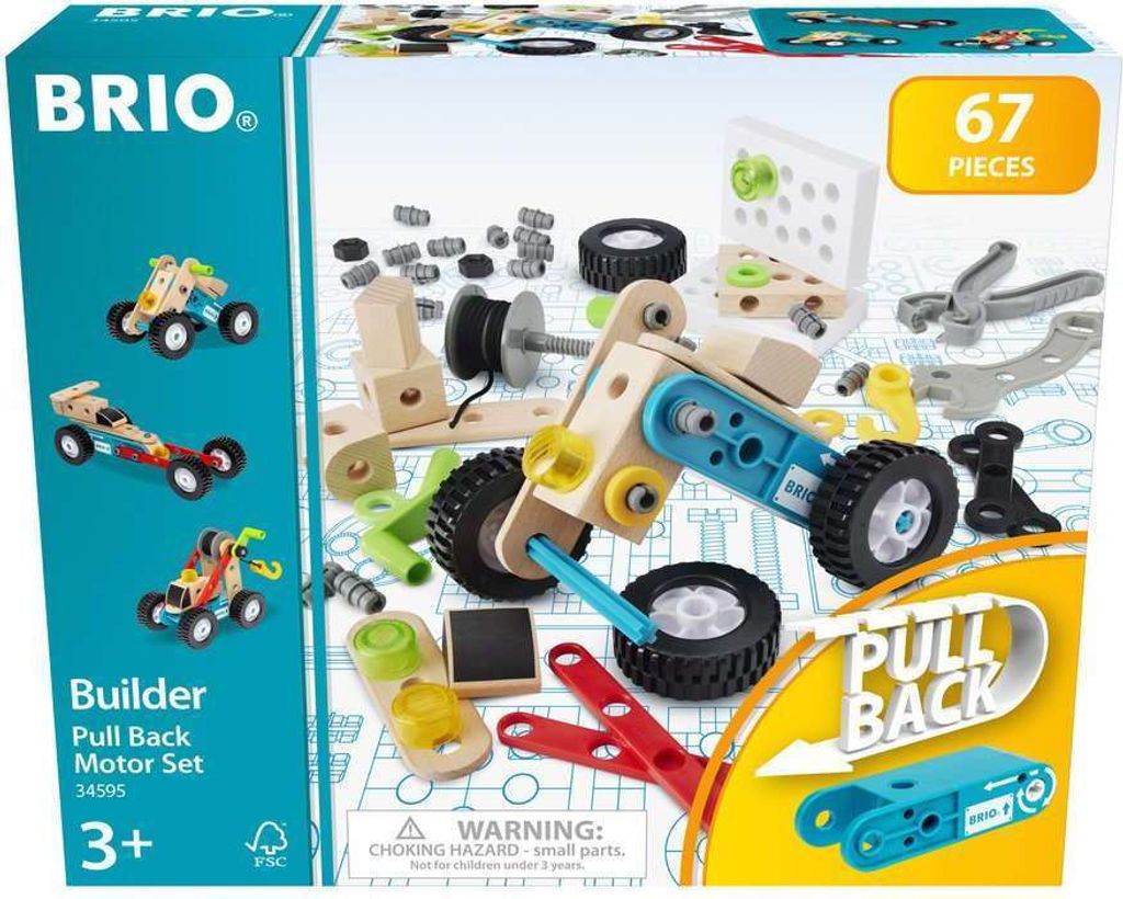 BRIO Builder 34595 Motorická stavebnice s tahacím Obrázek produktu 8