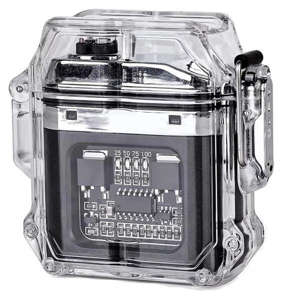 Verk 08371 Plazmový vodotěsný USB zapalovač s LED svítilnou Obrázek produktu 